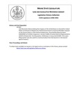 Legislative History: Joint Resolution Memorializing the Congress of the United States to Amend the United States Constitution to Require the Federal Government to Fund Any Mandate Imposed on the Several States or their Political Subdivisions (HP1404) by Maine State Legislature (115th: 1990-1992)