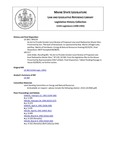 Legislative History: Joint Order, Recalling Bill, "An Act to Provide Greater Local Review of Proposed Low-level Radioactive Waste Sites," SP 229, LD 583, from the legislative files to the House (HP1717) by Maine State Legislature (115th: 1990-1992)