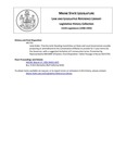 Legislative History: Joint Order, That the Joint Standing Committee on State and Local Government consider proposing an amendment to the Constitution of Maine to provide for 2-year terms for the Governor, with a suggested limitation of 5 consecutive terms (HP1731) by Maine State Legislature (115th: 1990-1992)