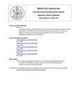 Legislative History: Joint Order, That the Joint Standing Committee on State and Local Government consider proposing an amendment to the Constitution of Maine to provide for a unicameral legislature (HP1732) by Maine State Legislature (115th: 1990-1992)