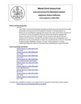 Legislative History: Joint Order, That the Joint Standing Committee on State and Local Government consider proposing an amendment to the Constitution of Maine to eliminate barriers to democracy by amending the language that requires the votes of 2/3 of the members of each House to enact an emergency measure and by amending the language that requires the vote of 2/3 of the members of each House to override the veto of a measure by the Governor, and that the committee report out such legislation as it determines necessary to eliminate or reduce the requirement for a 2/3 vote (HP1733) by Maine State Legislature (115th: 1990-1992)