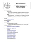 Legislative History: Joint Order, Recalling Bill, "An Act to Impose a Limit on Campaign Contributions," HP 785, LD 1117, from the legislative files to the House (HP1744) by Maine State Legislature (115th: 1990-1992)