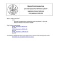 Legislative History: Joint Order on adjournment (SP23) by Maine State Legislature (115th: 1990-1992)
