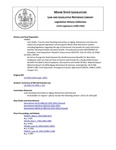 Legislative History:  Joint Order, That the Joint Standing Committee on Aging, Retirement and Veterans report out proposed legislation concerning the Maine State Retirement System including legislation regarding the age of retirement, the penalty for early retirement and the retirement health insurance benefit (SP681)