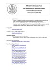Legislative History: Resolve, to Require the Department of Education to Develop Education Guidelines for Public Schools (SP40)(LD 52) by Maine State Legislature (116th: 1992-1994)