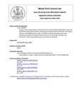 Legislative History: Resolve, Concerning Long-term Protection from Low-level Radioactive Waste (HP49)(LD 65) by Maine State Legislature (116th: 1992-1994)