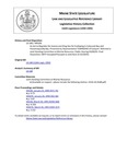 Legislative History: An Act to Regulate the Season and Drag Size for Scalloping in Cobscook Bay and Passamaquoddy Bay (HP106)(LD 148) by Maine State Legislature (116th: 1992-1994)