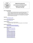 Legislative History: An Act to Change the Scallop Harvesting Season (HP117)(LD 158) by Maine State Legislature (116th: 1992-1994)