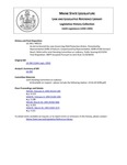 Legislative History: An Act to Amend the Laws Governing Child Protection Orders (HP222)(LD 290) by Maine State Legislature (116th: 1992-1994)