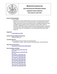 Legislative History: An Act to Prohibit Conflicts of Interest for Consultants Hired by the State (HP223)(LD 291) by Maine State Legislature (116th: 1992-1994)