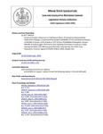 Legislative History: An Act to Provide a Deterrent to Child Sexual Abuse (HP224)(LD 292) by Maine State Legislature (116th: 1992-1994)