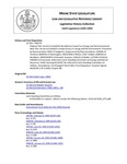 Legislative History: An Act to Establish the Advisory Council on Energy and the Environment (HP278)(LD 356) by Maine State Legislature (116th: 1992-1994)