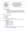 Legislative History: An Act to Establish Signs for Points of Historic Interest (HP295)(LD 383) by Maine State Legislature (116th: 1992-1994)