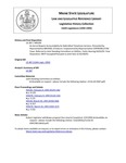 Legislative History: An Act to Require Accountability for Bulk-billed Telephone Services (HP299)(LD 387) by Maine State Legislature (116th: 1992-1994)