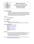 Legislative History: An Act Regarding Smoking in Restaurants (HP324)(LD 412) by Maine State Legislature (116th: 1992-1994)