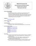 Legislative History: An Act to Extend the Deadline for Landfill Closures (HP325)(LD 413) by Maine State Legislature (116th: 1992-1994)