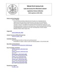 Legislative History:  An Act to Clarify the Maine Administrative Procedure Act (HP329)(LD 417)