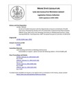 Legislative History: An Act to Provide Consumers with the Opportunity to Acquire an Estimate of Health Care Costs (SP149)(LD 481) by Maine State Legislature (116th: 1992-1994)