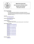 Legislative History: An Act Regarding the Selection of Arbitrators in Labor Disputes (HP394)(LD 507) by Maine State Legislature (116th: 1992-1994)