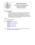 Legislative History: An Act to Make Allocations for the Operating Expenditures of the Intergovernmental Telecommunications Fund of the Department of Administration for the Fiscal Years Ending June 30, 1994 and June 30, 1995 (HP405)(LD 518) by Maine State Legislature (116th: 1992-1994)