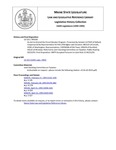 Legislative History:  An Act to Amend the Circuit Breaker Program (SP160)(LD 525)