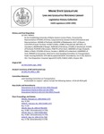 Legislative History:  An Act Establishing University of Maine System License Plates (HP415)(LD 534)