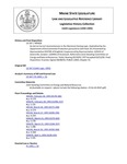 Legislative History: An Act to Correct Inconsistencies in the Shoreland Zoning Laws (HP428)(LD 547) by Maine State Legislature (116th: 1992-1994)