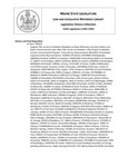 Legislative History: An Act to Establish Mediation to More Efficiently and Fairly Enforce the State's Environmental Laws (HP435)(LD 554) by Maine State Legislature (116th: 1992-1994)