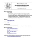 Legislative History: Resolve, to Reduce the Cost of Administration for Public Primary and Secondary Education (HP458)(LD 584) by Maine State Legislature (116th: 1992-1994)