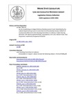 Legislative History: An Act Establishing an Indigent Defense Reimbursement Fund (SP174)(LD 588) by Maine State Legislature (116th: 1992-1994)