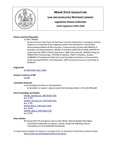 Legislative History: An Act to Ensure That Towns Do Not Have to Pay for Ambulance or Emergency Vehicle Response on Controlled Access Highways within Their Boundaries (HP461)(LD 598) by Maine State Legislature (116th: 1992-1994)