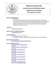 Legislative History: An Act to Reapportion Maine School Administrative District No. 72 (HP511)(LD 669) by Maine State Legislature (116th: 1992-1994)