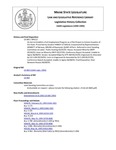 Legislative History: An Act to Establish a Full Employment Program as a Pilot Project in Certain Counties of the State (SP212)(LD 683) by Maine State Legislature (116th: 1992-1994)