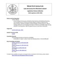 Legislative History: An Act to Require the Issuance of Antlerless Deer Permits to All Individuals Receiving Free Hunting Licenses (SP224)(LD 695) by Maine State Legislature (116th: 1992-1994)