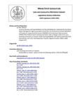 Legislative History: An Act to Develop and Expand Markets for Recycled Materials (SP229)(LD 700) by Maine State Legislature (116th: 1992-1994)