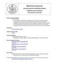 Legislative History: An Act to Require Good Cause for Employment Termination (SP230)(LD 701) by Maine State Legislature (116th: 1992-1994)