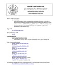 Legislative History:  An Act Concerning the Maine Unemployment Insurance Commission (HP523)(LD 707)