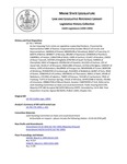 Legislative History: An Act Imposing Term Limits on Legislative Leadership Positions (HP546)(LD 742) by Maine State Legislature (116th: 1992-1994)