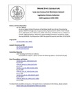 Legislative History: An Act to Repeal Certain Provisions of the Maine Health Security Act (HP571)(LD 776) by Maine State Legislature (116th: 1992-1994)