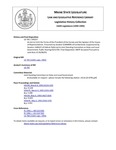 Legislative History: An Act to Limit the Terms of the President of the Senate and the Speaker of the House of Representatives (SP257)(LD 795) by Maine State Legislature (116th: 1992-1994)