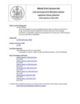 Legislative History:  An Act to Strengthen the Laws Prohibiting Driving under the Influence of Alcohol or Drugs (SP261)(LD 799)