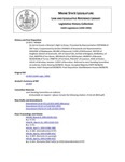 Legislative History: An Act to Ensure a Woman's Right to Know (HP604)(LD 819) by Maine State Legislature (116th: 1992-1994)