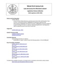 Legislative History: An Act to Protect Maine Businesses and Consumers from Unfair and Deceptive Trade Practices (SP276)(LD 840) by Maine State Legislature (116th: 1992-1994)