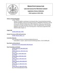 Legislative History: Resolve, to Establish a Land Swap in Carrabassett Valley (HP632)(LD 863) by Maine State Legislature (116th: 1992-1994)