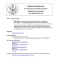 Legislative History: An Act Related to the State Valuation of the Town of Limestone (HP638)(LD 869) by Maine State Legislature (116th: 1992-1994)