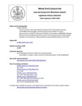 Legislative History: An Act to Create a State Municipalities Investment Pool (SP298)(LD 884) by Maine State Legislature (116th: 1992-1994)