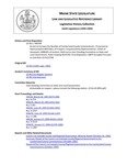 Legislative History: An Act to Increase the Number of Cumberland County Commissioners (HP700)(LD 952) by Maine State Legislature (116th: 1992-1994)