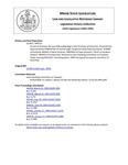 Legislative History: An Act to Promote the Use of Reusable Bags in the Purchase of Groceries (HP712)(LD 963) by Maine State Legislature (116th: 1992-1994)