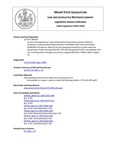 Legislative History: An Act to Deorganize the Town of Greenfield (SP324)(LD 976) by Maine State Legislature (116th: 1992-1994)