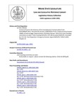 Legislative History: An Act to Preserve the Solvency of the Unemployment Compensation Fund (SP326)(LD 978) by Maine State Legislature (116th: 1992-1994)